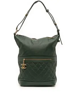 CHANEL Pre-Owned: Зелёная сумка 
