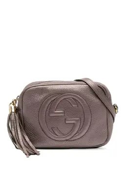Gucci Pre-Owned: Фиолетовая сумка через плечо 