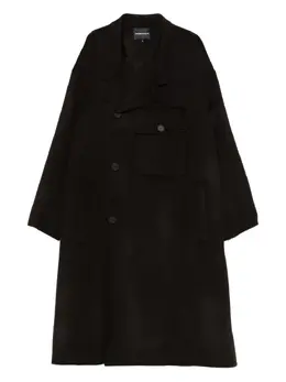 Emporio Armani: Пальто с карманами 