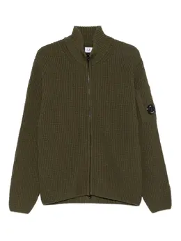 C.P. Company: Зелёный кардиган 
