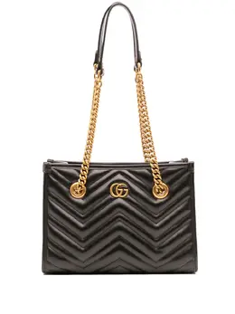 Gucci Pre-Owned: Чёрная сумка-шоппер 