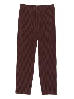 Homme Plissé Issey Miyake: Коричневые брюки 