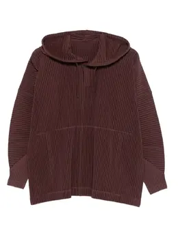 Homme Plissé Issey Miyake: Коричневая толстовка 