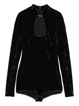 Versace Jeans Couture: Чёрный боди 