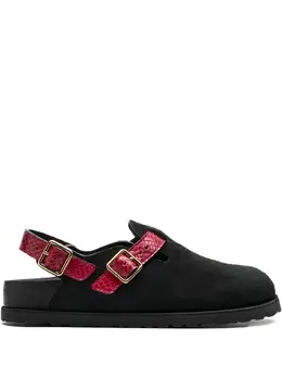 Birkenstock: Чёрные сабо 