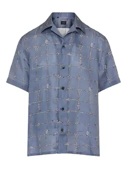 Brioni: Голубая рубашка 