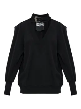 Versace Jeans Couture: Чёрный свитшот 