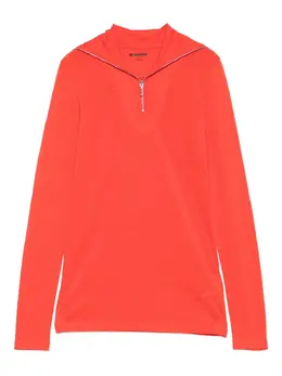 Jil Sander: Красный свитшот 
