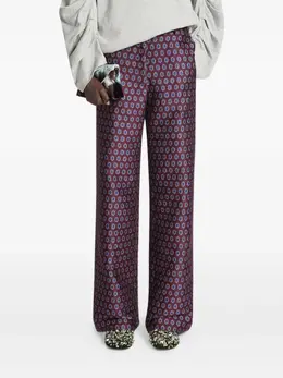 DRIES VAN NOTEN: Жаккардовые брюки 