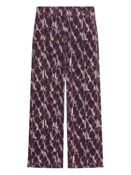 DRIES VAN NOTEN: Брюки с абстрактным принтом 