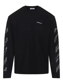 Off-White: Футболка с длинным рукавом 