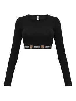 Moschino: Топ  Teddy с принтом