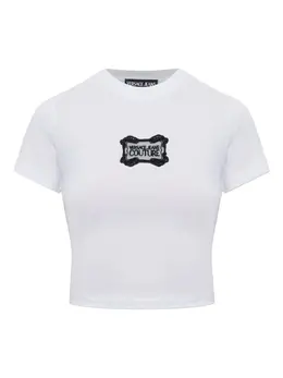 Versace Jeans Couture: Белый топ 