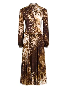 Roberto Cavalli: Платье с принтом 