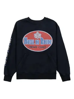 RHUDE: Чёрный свитшот 