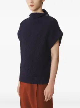 Lanvin: Синий свитер 