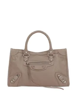 Balenciaga: Серебристая сумка 