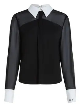 Karl Lagerfeld: Прозрачная блуза 