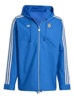 adidas: Куртка  Madrid в полоску