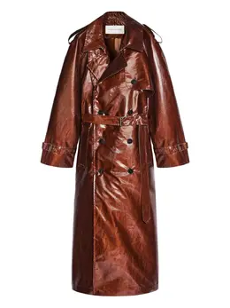 DRIES VAN NOTEN: Коричневый плащ 