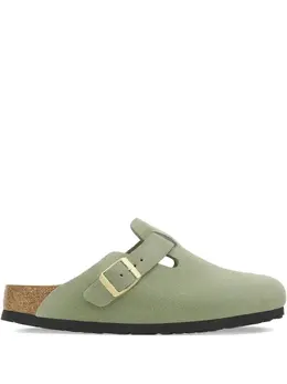 Birkenstock: Зелёные сабо 
