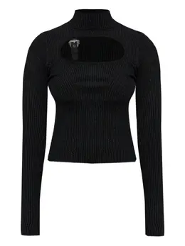 Versace Jeans Couture: Чёрный свитер 