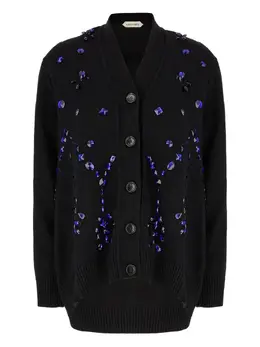 Alberta Ferretti: Кардиган со стразами 