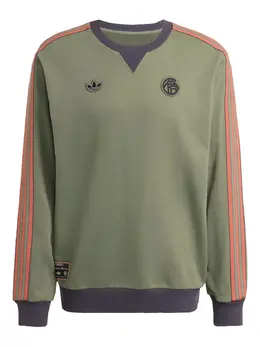 adidas: Зелёный свитшот 