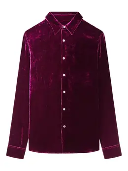 DRIES VAN NOTEN: Бархатная рубашка 