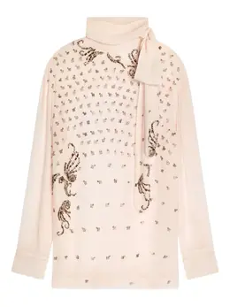 DRIES VAN NOTEN: Розовая блуза 