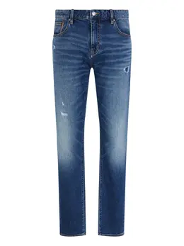 Armani Exchange: Рваные джинсы 