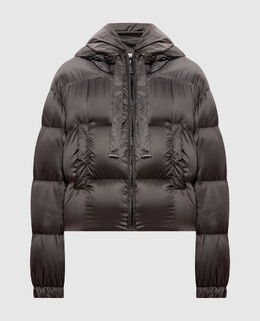 Max Mara: Серый пуховик 