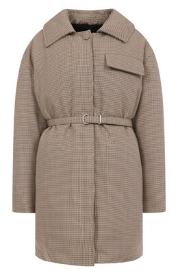 Jil Sander: Пуховик из вискозы 