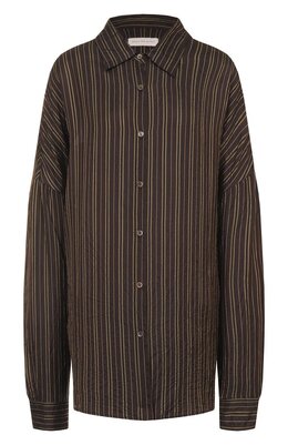 Dries Van Noten: Коричневая рубашка 