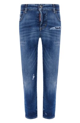 Dsquared2: Кожаные джинсы 