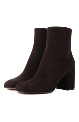 Gianvito Rossi: Коричневые ботинки 
