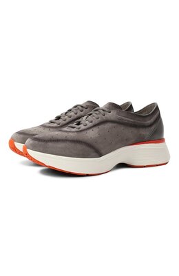 Santoni: Серые кроссовки 