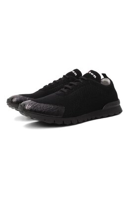 Kiton: Чёрные кроссовки 