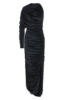 Mugler: Бархатное платье 