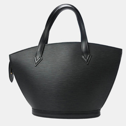 Louis Vuitton: Чёрная сумка-шоппер  Saint Jacques
