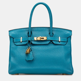 Hermes: Голубая сумка  Birkin 30