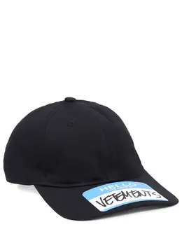 VETEMENTS: Чёрная кепка 