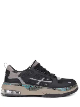 PREMIATA: Чёрные кроссовки  Drake