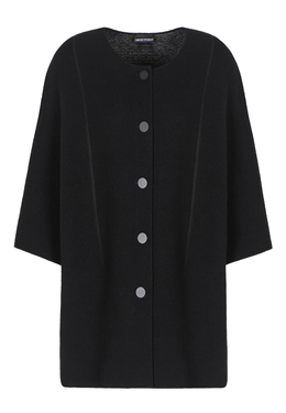 EMPORIO ARMANI: Чёрное пальто 