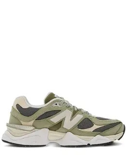 New Balance: Зелёные кроссовки  9060