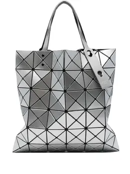 Bao Bao Issey Miyake: Серебристая сумка-шоппер 