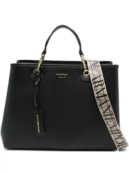 Emporio Armani: Чёрная сумка-шоппер 