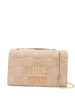 Love Moschino: Бежевая сумка 