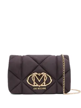 Love Moschino: Фиолетовая сумка 