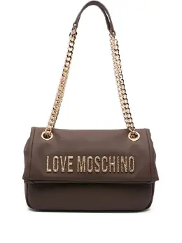 Love Moschino: Коричневая сумка 